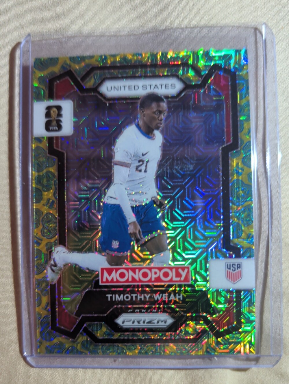 Timothy Weah- Panini Prizm Monopoly FIFA World Cup 2026 USA #71, Hat Trick SSP